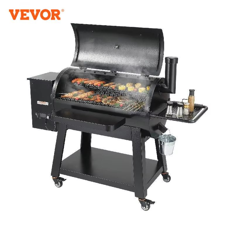 Portable Charcoal Grill Propane Gas Grills with Cover and Cart Heavy Duty Iron BBQ Grill for Outdoor Cooking Barbecue