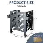 Air Conditioner Fence For Outdoor Units, Metal Privacy Fence Cover, 3 Fence Panel