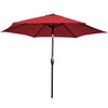 10 Feet Outdoor Patio Umbrella with Tilt Adjustment and Crank - available in 7 colors