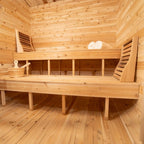 4-Person Canadian Timber Luna Cube Sauna With Sloped Roof  [CTC22LU]