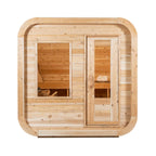 4-Person Canadian Timber Luna Cube Sauna With Sloped Roof  [CTC22LU]