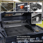 Transform Your Outdoor Living Space with the Ultimate 104" Modular Outdoor Kitchen BBQ Island - Complete with Grill, Sink, Refrigerator, and Storage!