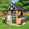 Cedar Gray Weather proof Kids Playhouse With Doorbell