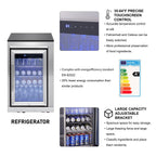 95.8"  6+1 Burner 95,500 BTU Outdoor Kitchen Island Grill Silver + Sink + Refrigerator + Bar Table