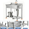 Outdoor Utility Sink With Workbench & Storage Shelf