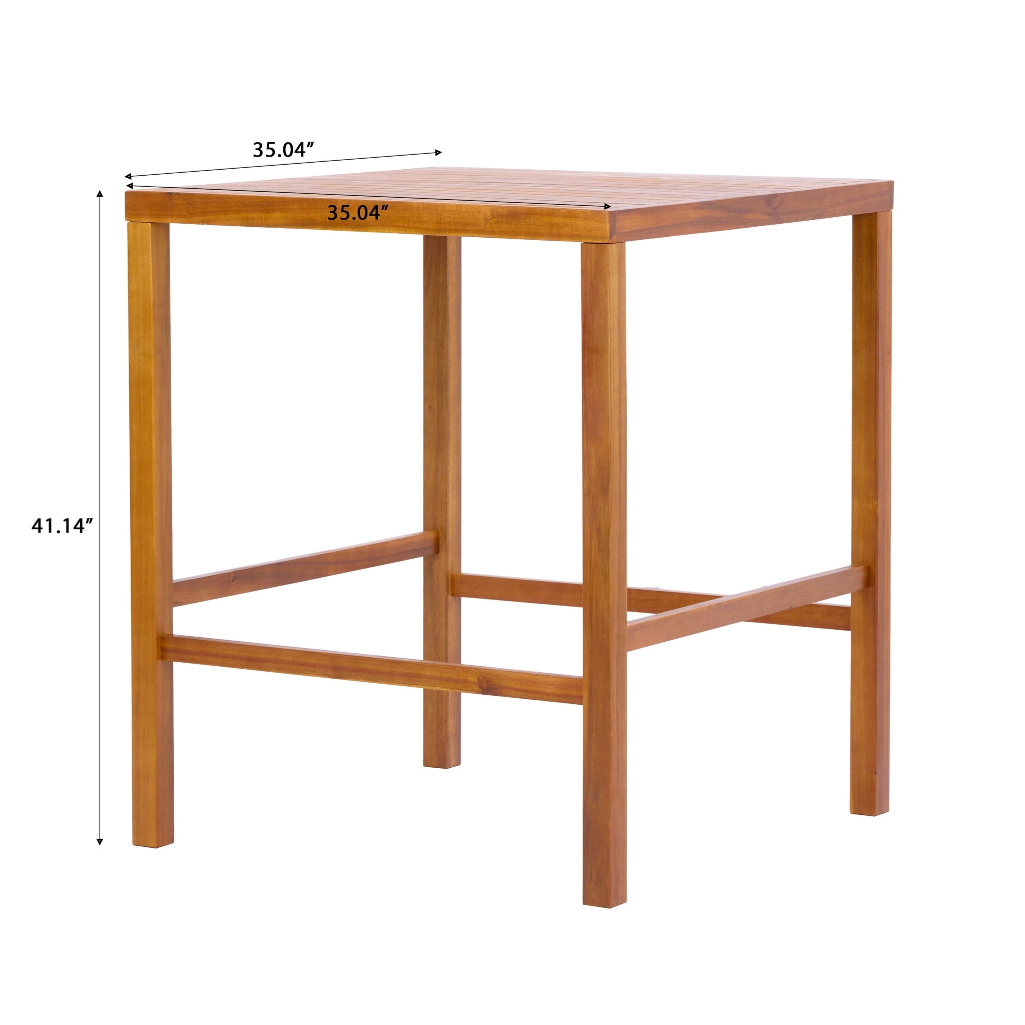 30.5 Inch Seat Height Outdoor Acacia Solid Wood Patio Furniture Set