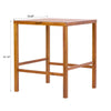 41.14-Inch Height Teak Finish Acacia Solid Wood Outdoor Dining Table