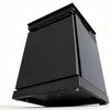 Black Single-door Storage Locker for Outdoor Kitchen Islands