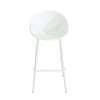 Modern Gable Outdoor Barstool Set of 2 in White