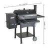 Portable Charcoal Grill Propane Gas Grills with Cover and Cart Heavy Duty Iron BBQ Grill for Outdoor Cooking Barbecue