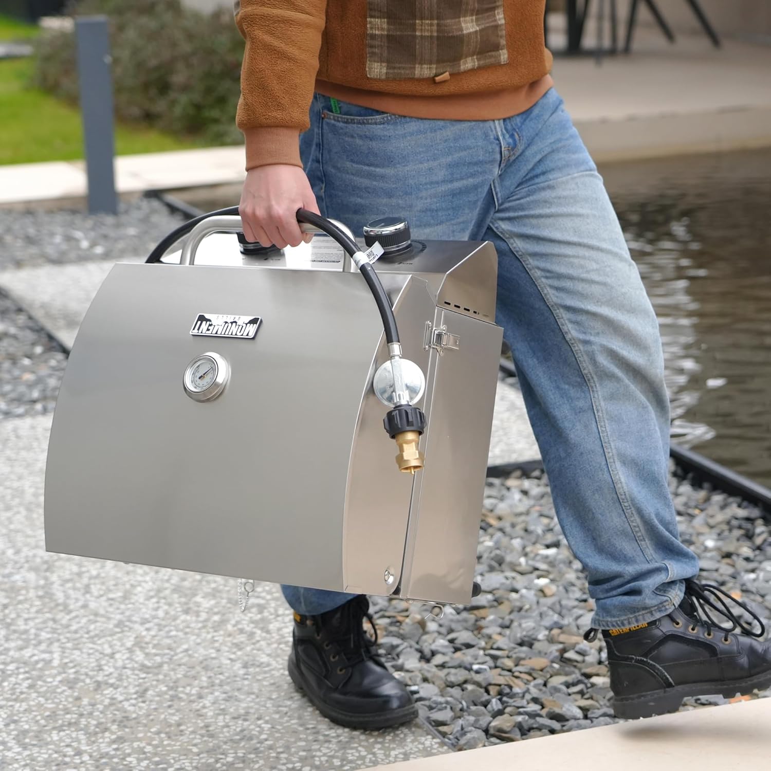 13742 | Stainless Tabletop Propane Gas Grill