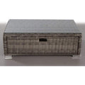 Glass Top - Outdoor Coffee Table - Gray Mix