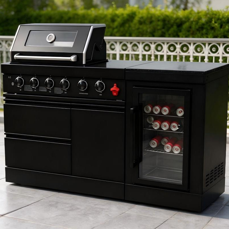 65-Inch 4-Burner Stainless Steel Propane Gas Outdoor Kitchen Island