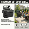 46-Inch 75300 BTU 6-Burners Deluxe Stainless Steel Gas Outdoor Barbecue Grill