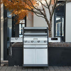Model 405 | Chic Clearview® Smart Stainless Gas Grill with optional smoker box