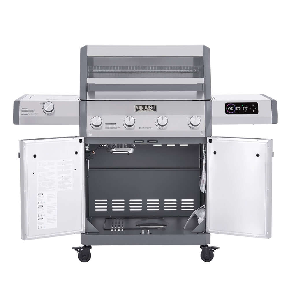 Model 405 | Chic Clearview® Smart Stainless Gas Grill with optional smoker box
