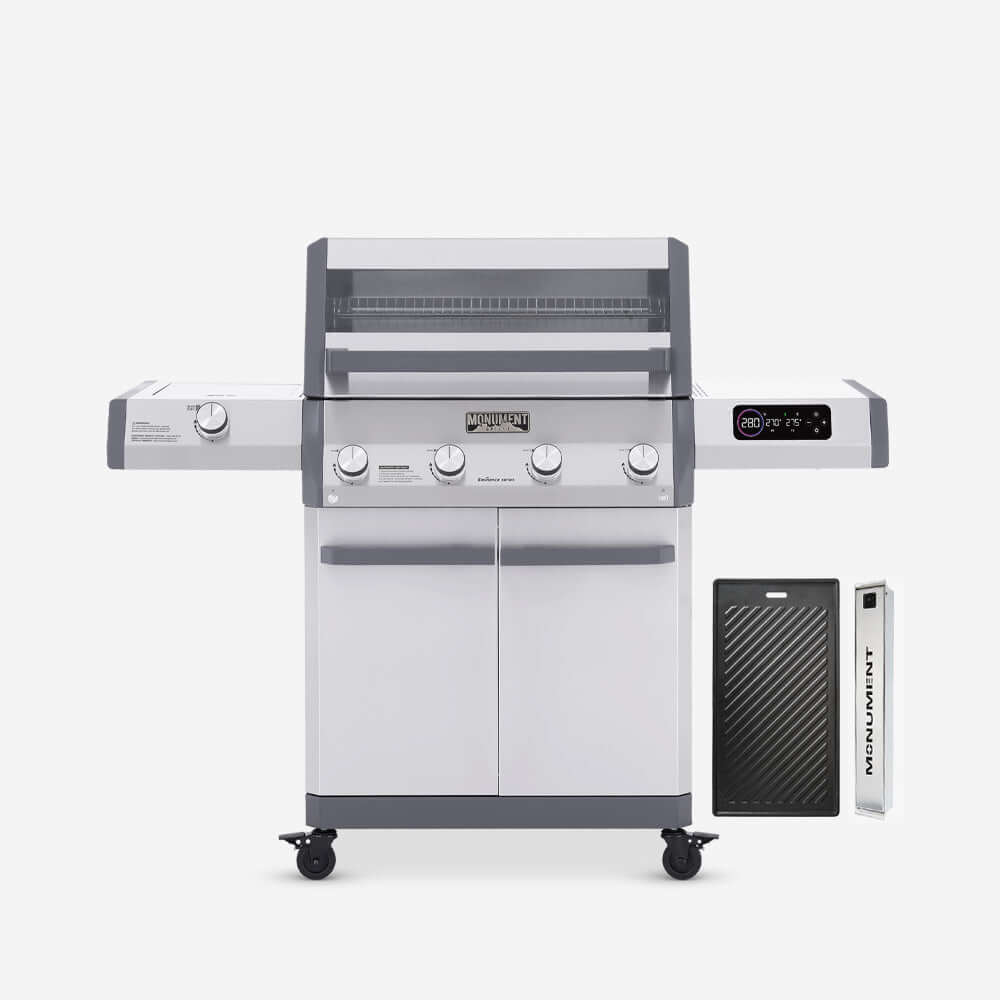 Model 405 | Chic Clearview® Smart Stainless Gas Grill with optional smoker box