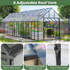 10 X 36 FT Extra-Large Heavy-Duty Outdoor Walk-In Greenhouse with Adjustable Roof Vents, 4MM