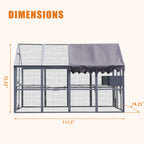 Extra Large Outdoor Cat Kitten Playpen House With Platforms, And Waterproof Cover