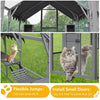 Extra Large Outdoor Cat Kitten Playpen House With Platforms, And Waterproof Cover