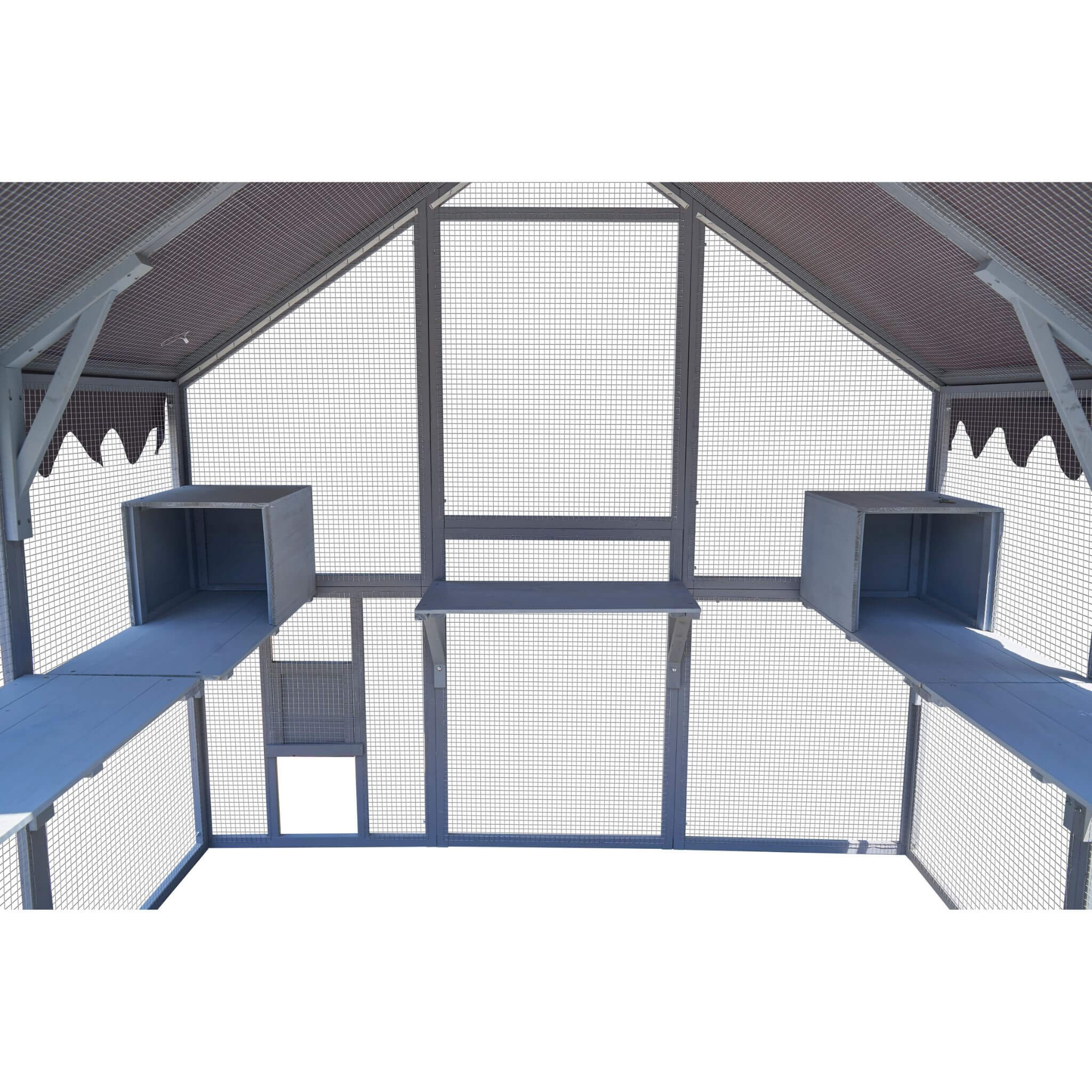 Extra Large Outdoor Cat Kitten Playpen House With Platforms, And Waterproof Cover