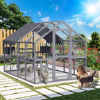 Extra Large Outdoor Cat Kitten Playpen House With Platforms, And Waterproof Cover