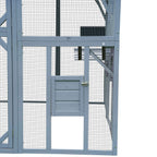 Extra Large Outdoor Cat Kitten Playpen House With Platforms, And Waterproof Cover