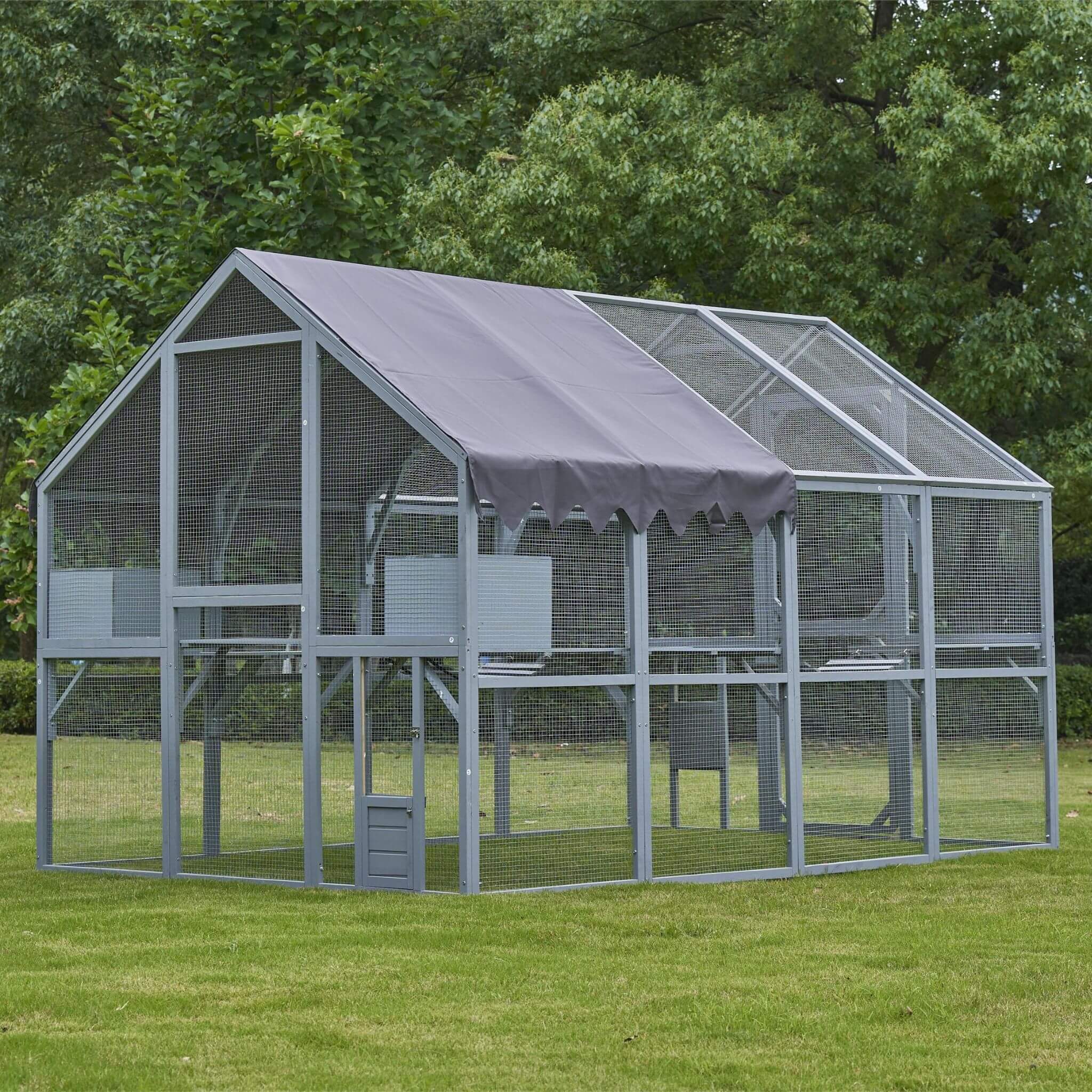 Extra Large Outdoor Cat Kitten Playpen House With Platforms, And Waterproof Cover