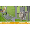 Extra Large Outdoor Cat Kitten Playpen House With Platforms, And Waterproof Cover