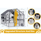 Extra Large Outdoor Cat Kitten Playpen House With Platforms, And Waterproof Cover