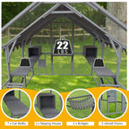 Extra Large Outdoor Cat Kitten Playpen House With Platforms, And Waterproof Cover