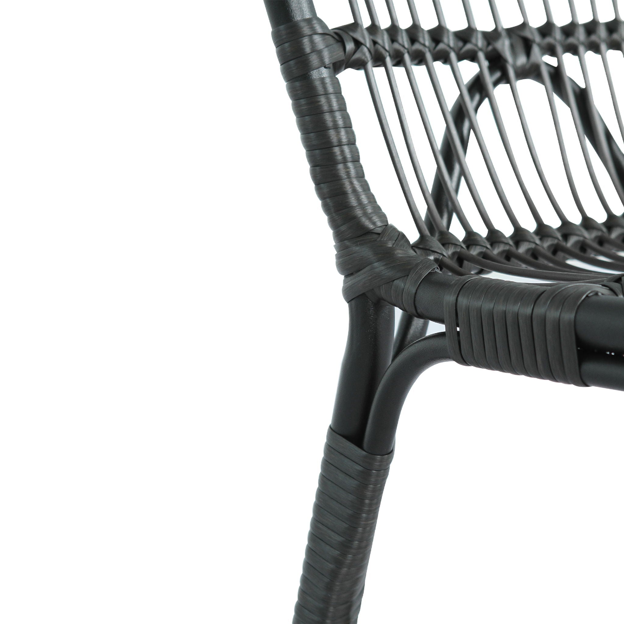 Outdoor Wicker Dining Chairs With Washable Cushions (Set of 2)