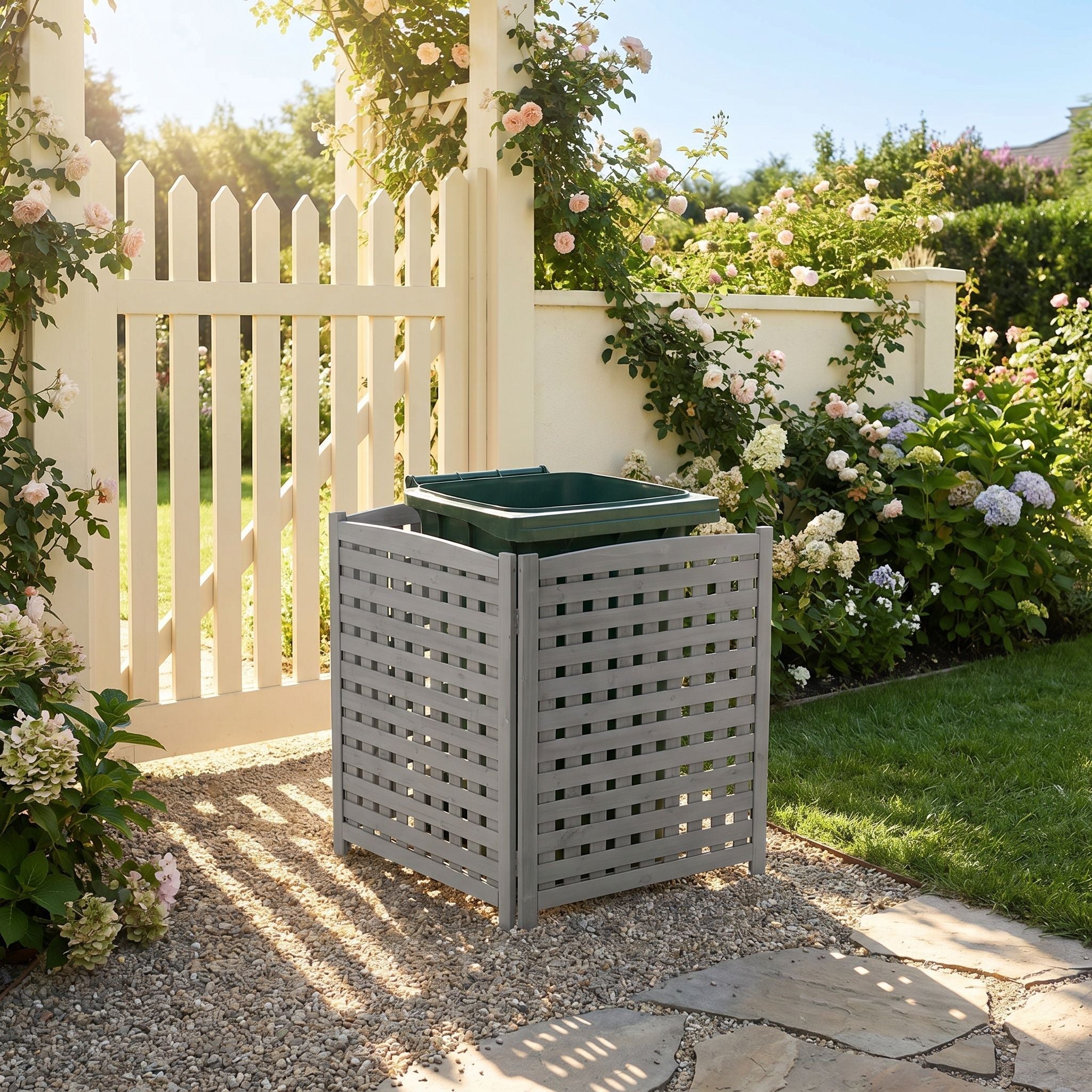 3 Panel Outdoor Air Conditioner Fence Screen