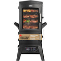 Electric Smoker with Cover, LED Display Build in Meat Probe Large Capacity BBQ Smokers, 4 Racks Smoke More with 633 Sq in Cooking Area, Black
