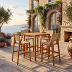30.5 Inch Seat Height Outdoor Acacia Solid Wood Patio Furniture Set