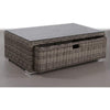 Glass Top - Outdoor Coffee Table - Gray Mix