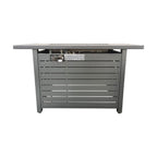 Outdoor Fire Table With Lid Fuel Versatility - Black