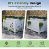 50" W x 49" H Outdoor Privacy Screen, Air Conditioner Fence, All-Weather Vinyl Privacy Fence Screens with Aluminum