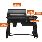 Traeger Grills Woodridge Electric Wood Pellet Grill and Smoker, Wi-Fi Temperature Control up to 500 Degrees, 860 Sq. In. Cooking Capacity, 6-In-1 for Outdoor Grilling, Smoking, BBQ, Black, TFB86MLH