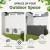 50" W x 49" H Outdoor Privacy Screen with Aluminum Posts, 4 Panels, Dark