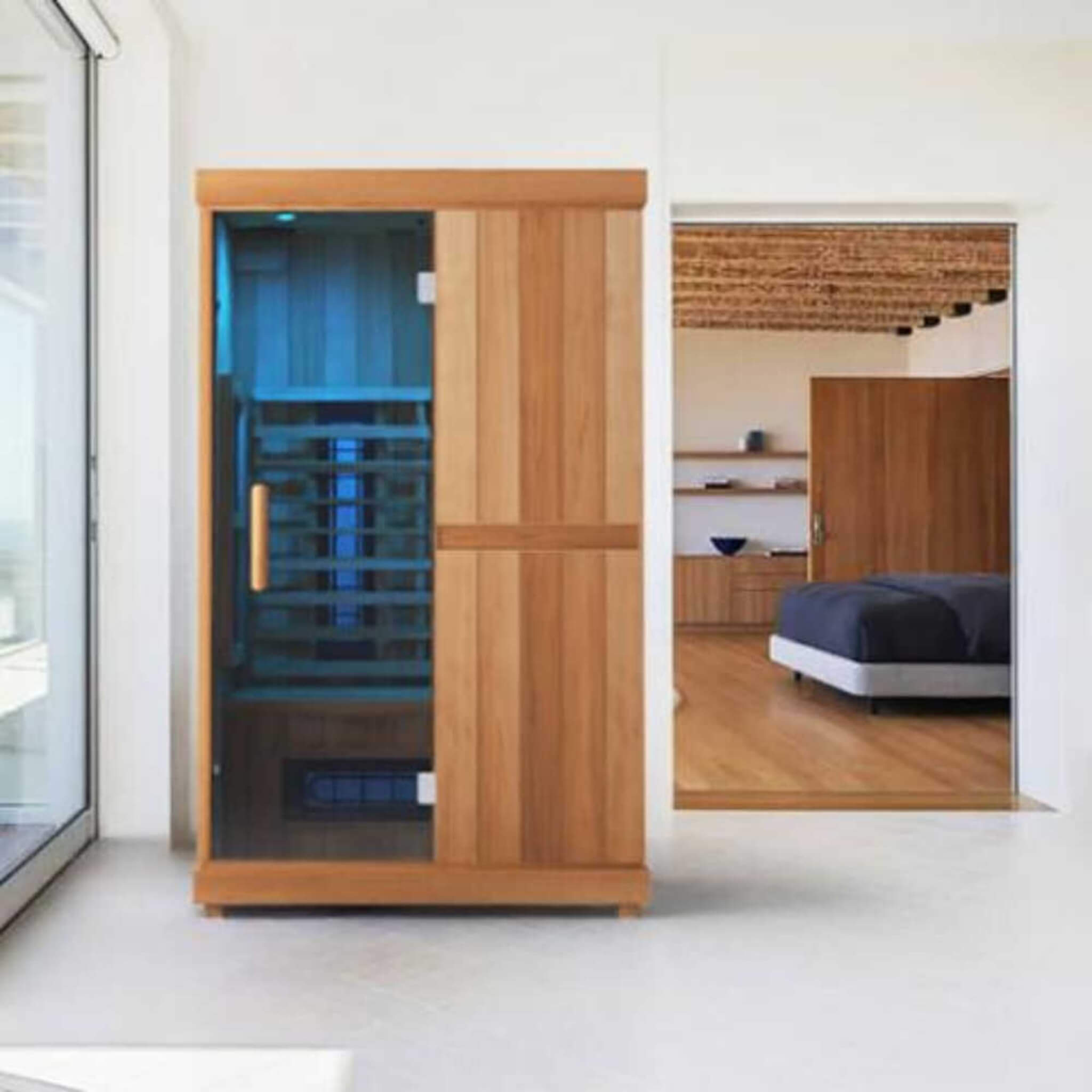 Full-Spectrum 2-Person Home Infrared Sauna With Built-In LCD Touchscreen Controller [FD-KN002]