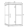 Full-Spectrum 2-Person Home Infrared Sauna With Built-In LCD Touchscreen Controller [FD-KN002]