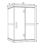 Full-Spectrum 2-Person Home Infrared Sauna With Built-In LCD Touchscreen Controller [FD-KN002]