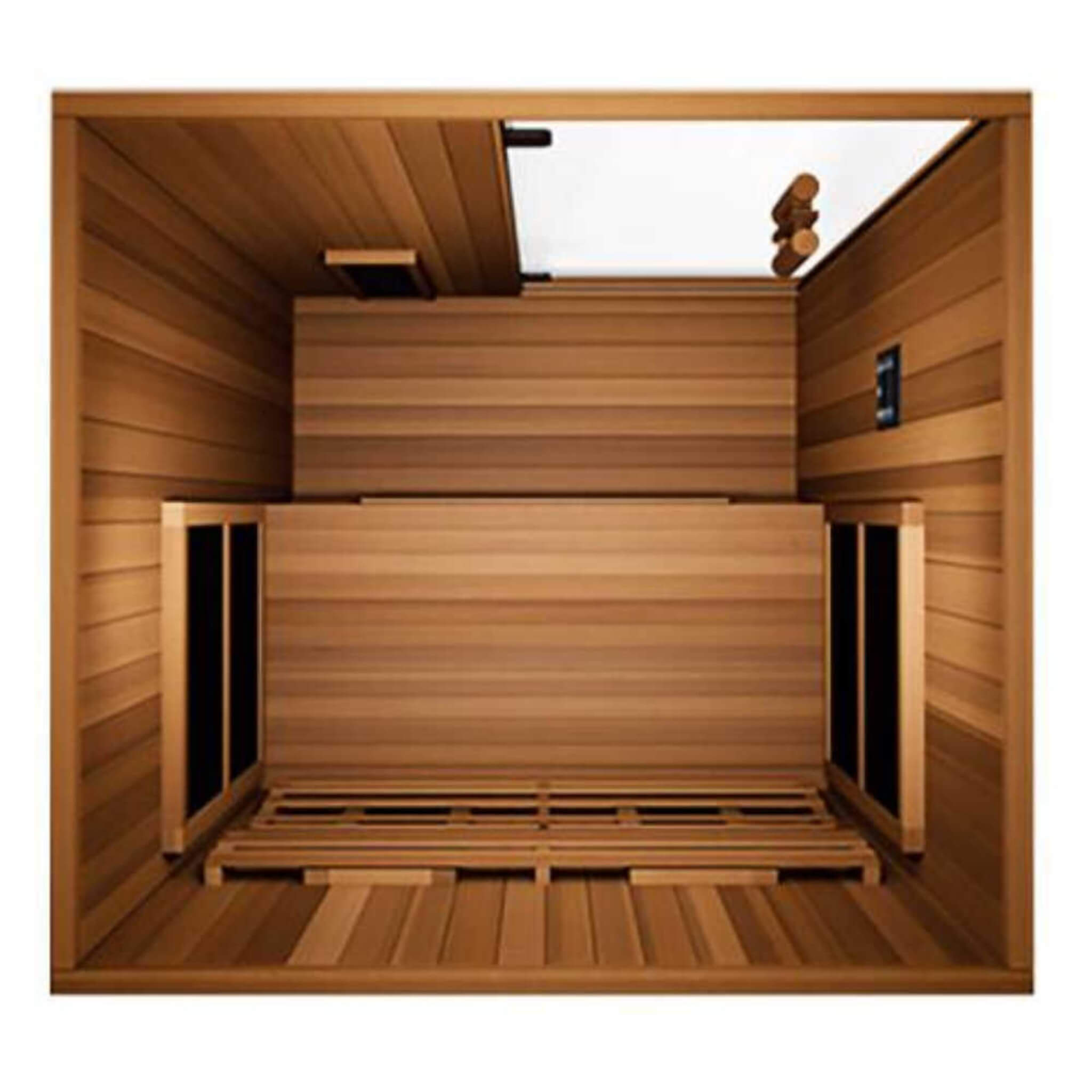 Full-Spectrum 2-Person Home Infrared Sauna With Built-In LCD Touchscreen Controller [FD-KN002]