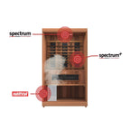 Infrared & Steam Sauna Combo | Cedar | 2-Person | Trinity Series