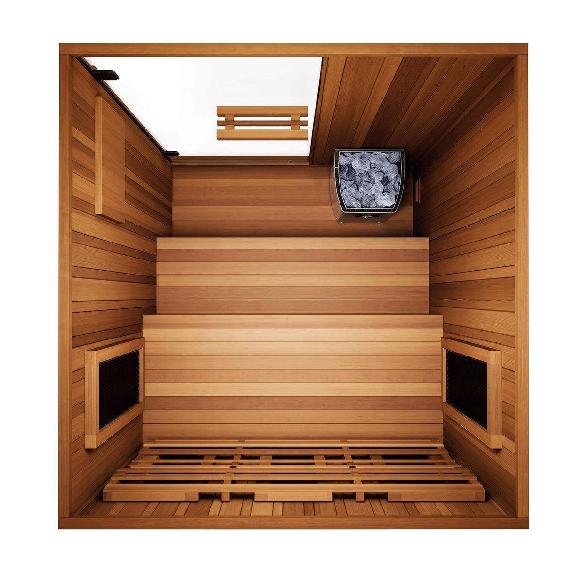 Infrared & Steam Sauna Combo | Cedar | 2-Person | Trinity Series