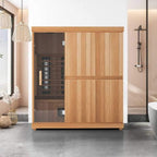 Full Spectrum 4-Person Trinity Series Home Infrared Sauna With Adjustable Sauna Feet [FD-KN003]