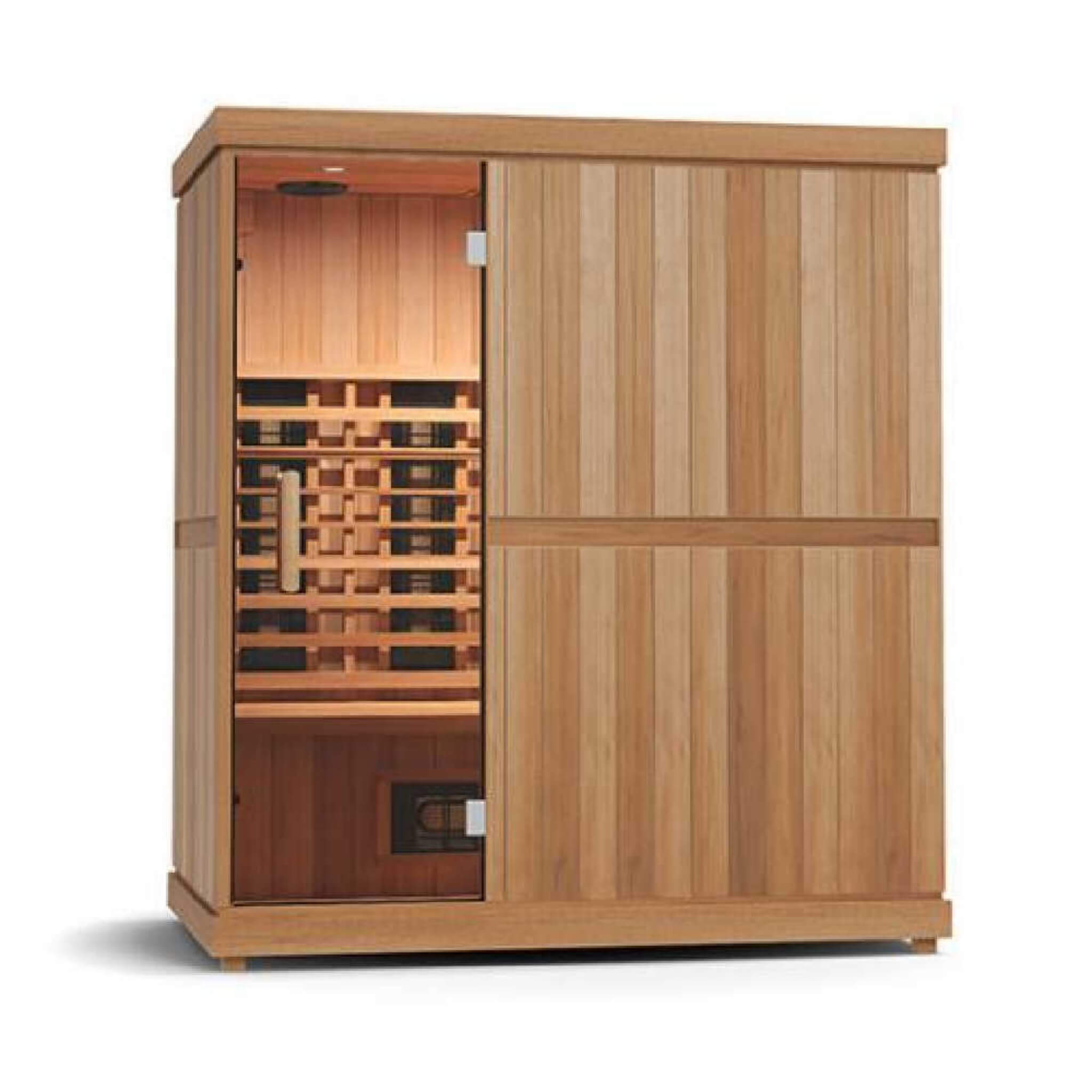 Full Spectrum 4-Person Trinity Series Home Infrared Sauna With Adjustable Sauna Feet [FD-KN003]