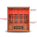 Full Spectrum 4-Person Trinity Series Home Infrared Sauna With Adjustable Sauna Feet [FD-KN003]