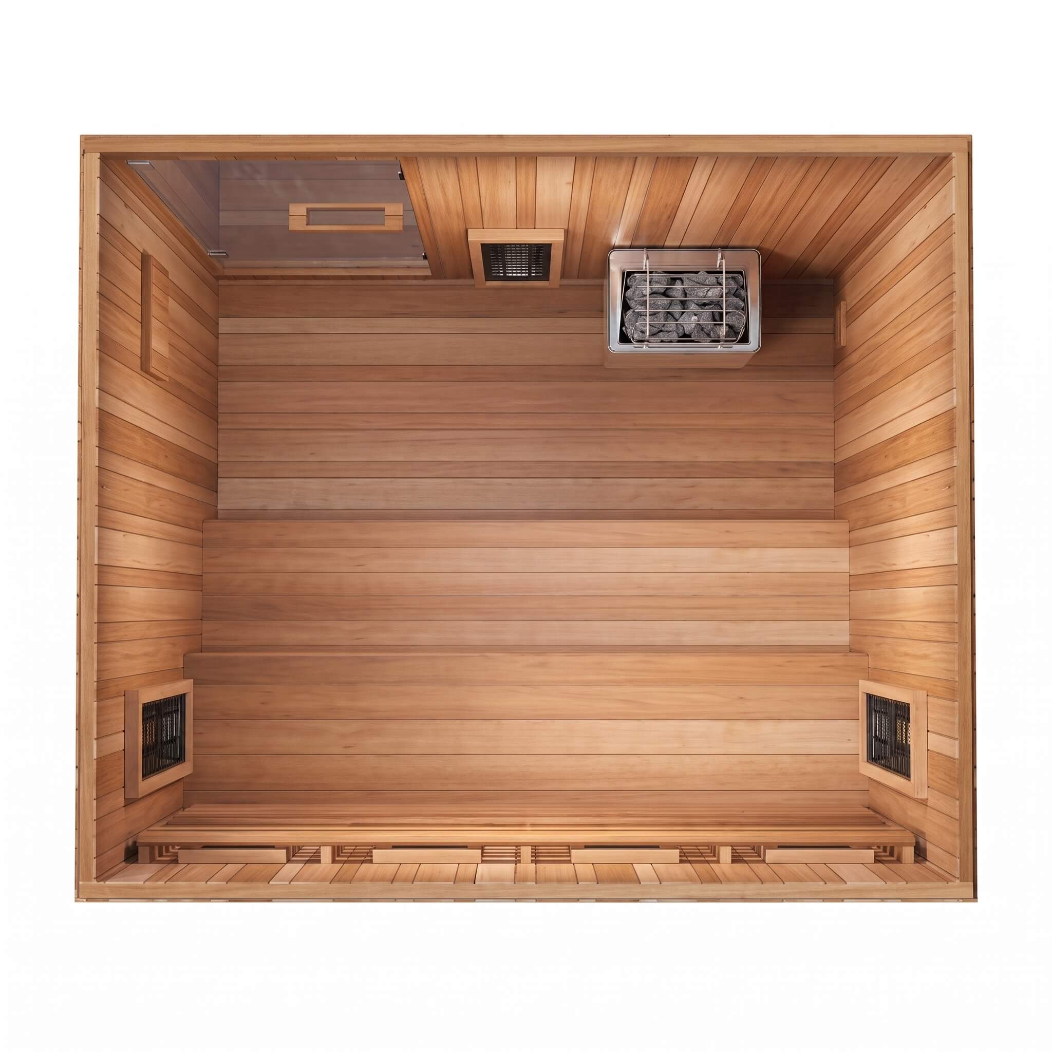Trinity XL 4-Person Home Infrared & Steam Sauna Combo [FD-KN005]